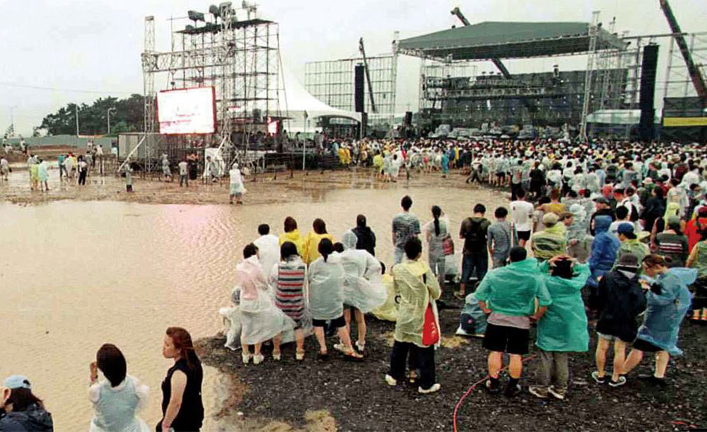 1999 트라이포트 락 페스티벌 공연 현장 모습