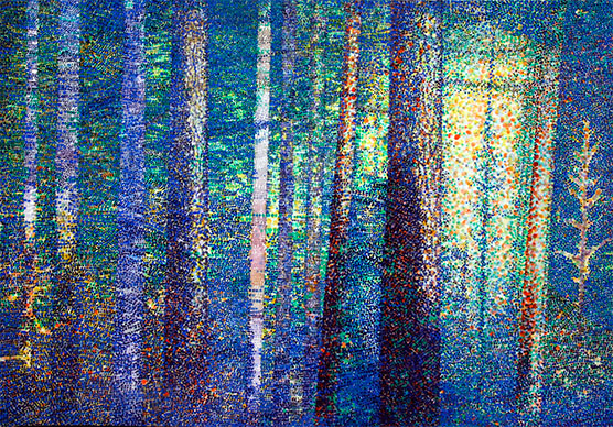 숲의 신전-새벽, 259x182cm, Acrylic on canvas, 2012