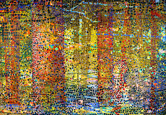 숲의 신전-빛의 향연, 259x182cm, Acrylic on canvas, 2012