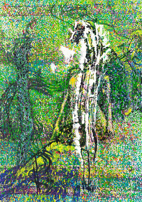 삶의 경계-生, Oil on canvas, 259x182cm, 2021