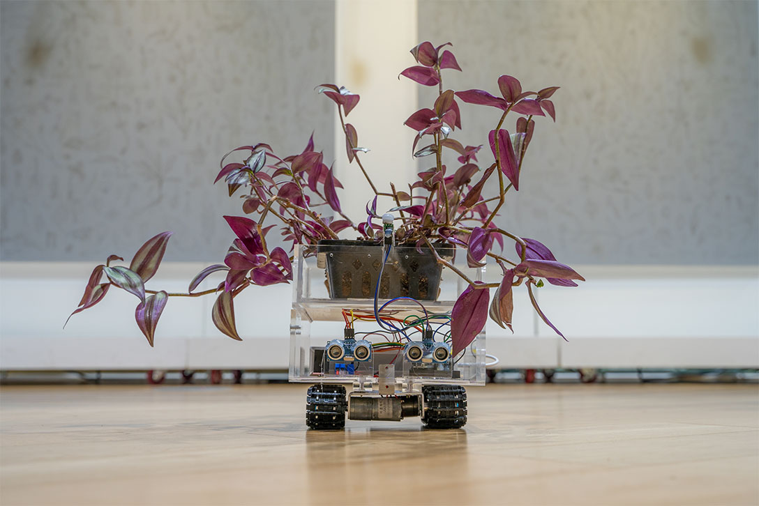 신-생태계의 휴리스틱, 가변설치, 식물, led, 로봇, 아두이노